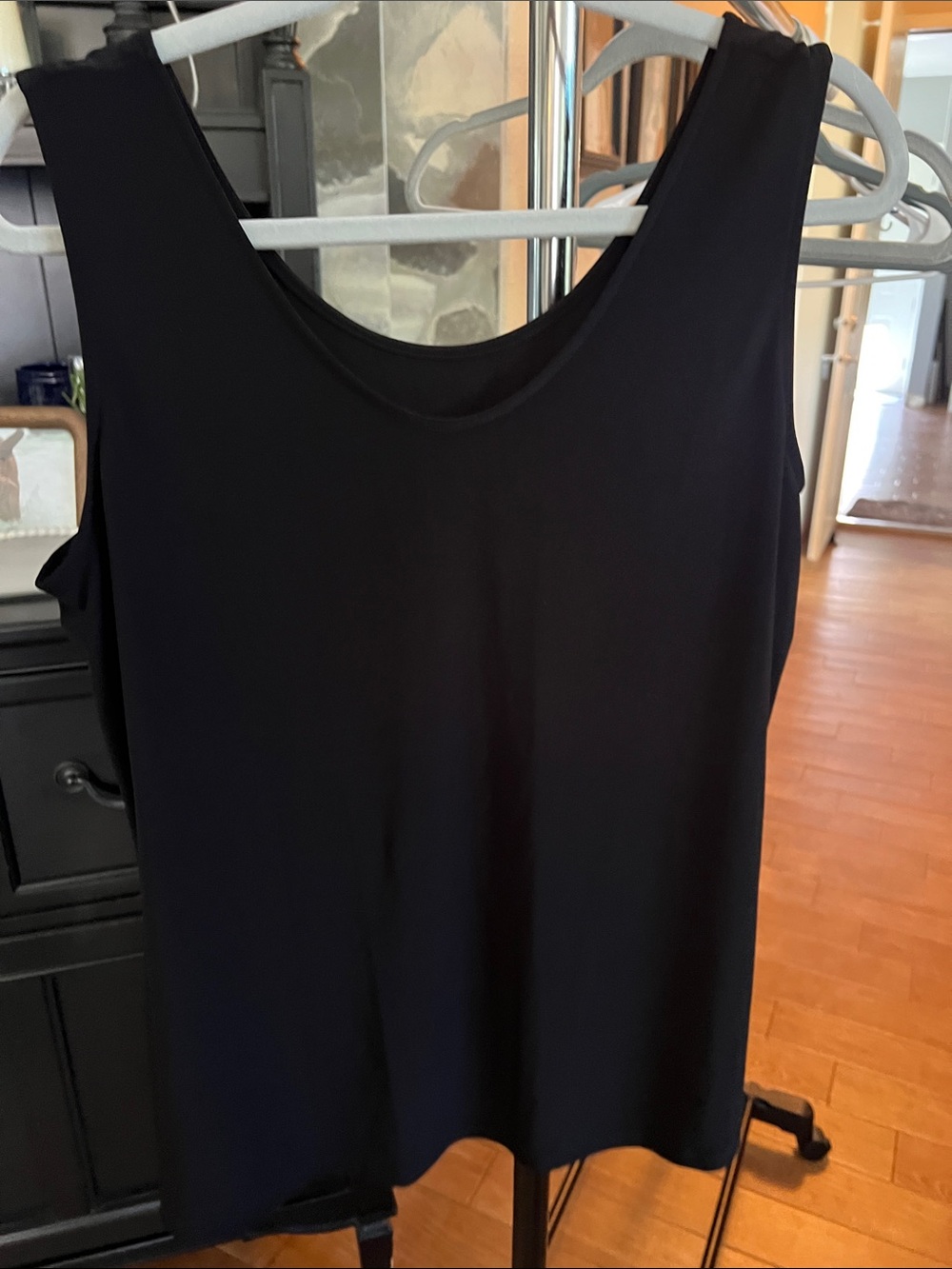 Classic Black Scoop Neck Tank Top